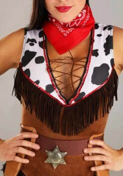 Plus Size Wild West Hottie Women's Costume -Halloween Costumes womens plus wild west hottie costume alt 3
