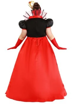 Plus Size Women's Wonderland Queen Of Hearts Costume -Halloween Costumes womens plus wonderland queen of hearts costume alt 1