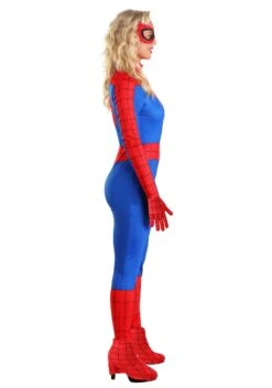 JAZWARES Premium Classic Spider-Man Costume For Women -Halloween Costumes womens premium classic spider man costume alt 3