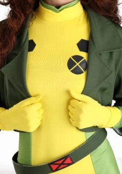 JAZWARES Premium X-Men Rogue Costume For Women -Halloween Costumes womens premium x men rogue costume 1