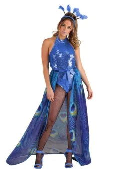 Proud Peacock Costume For Women -Halloween Costumes womens proud peacock costume alt 5