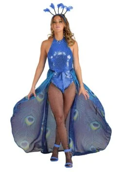 Proud Peacock Costume For Women -Halloween Costumes womens proud peacock costume alt 6