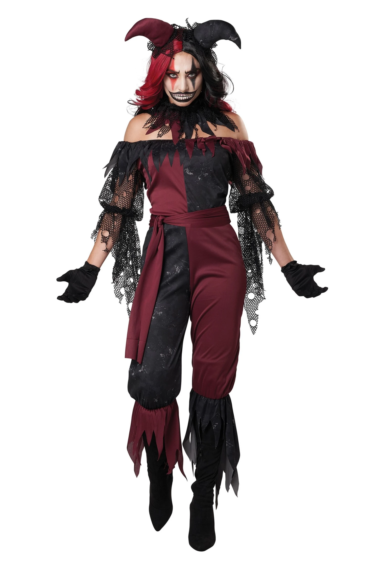 Women's Psycho Jester Costume 3 Women's Psycho Jester Costume