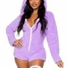 LEG AVENUE Purple Cuddle Cat Costume For Women -Halloween Costumes womens purple cuddle cat costume