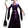 Purple Moon Women's Witch Costume -Halloween Costumes womens purple moon witch costume