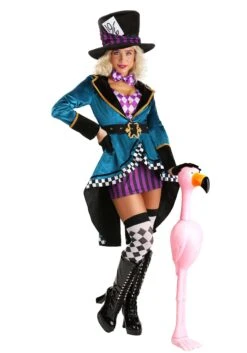Purple Panache Mad Hatter Costume For Women 10 Purple Panache Mad Hatter Costume For Women -Halloween Costumes womens purple panache mad hatter costume alt 2