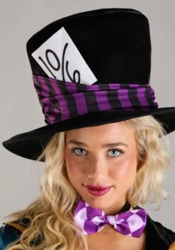 Purple Panache Mad Hatter Costume For Women 12 Purple Panache Mad Hatter Costume For Women -Halloween Costumes womens purple panache mad hatter costume alt 4