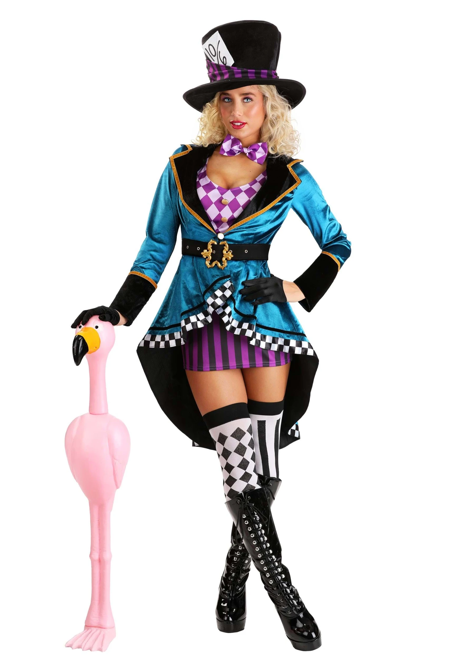 Purple Panache Mad Hatter Costume For Women 3 Purple Panache Mad Hatter Costume For Women
