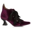 Purple Velvet Witch Booties For Women -Halloween Costumes womens purple velvet witch bootie