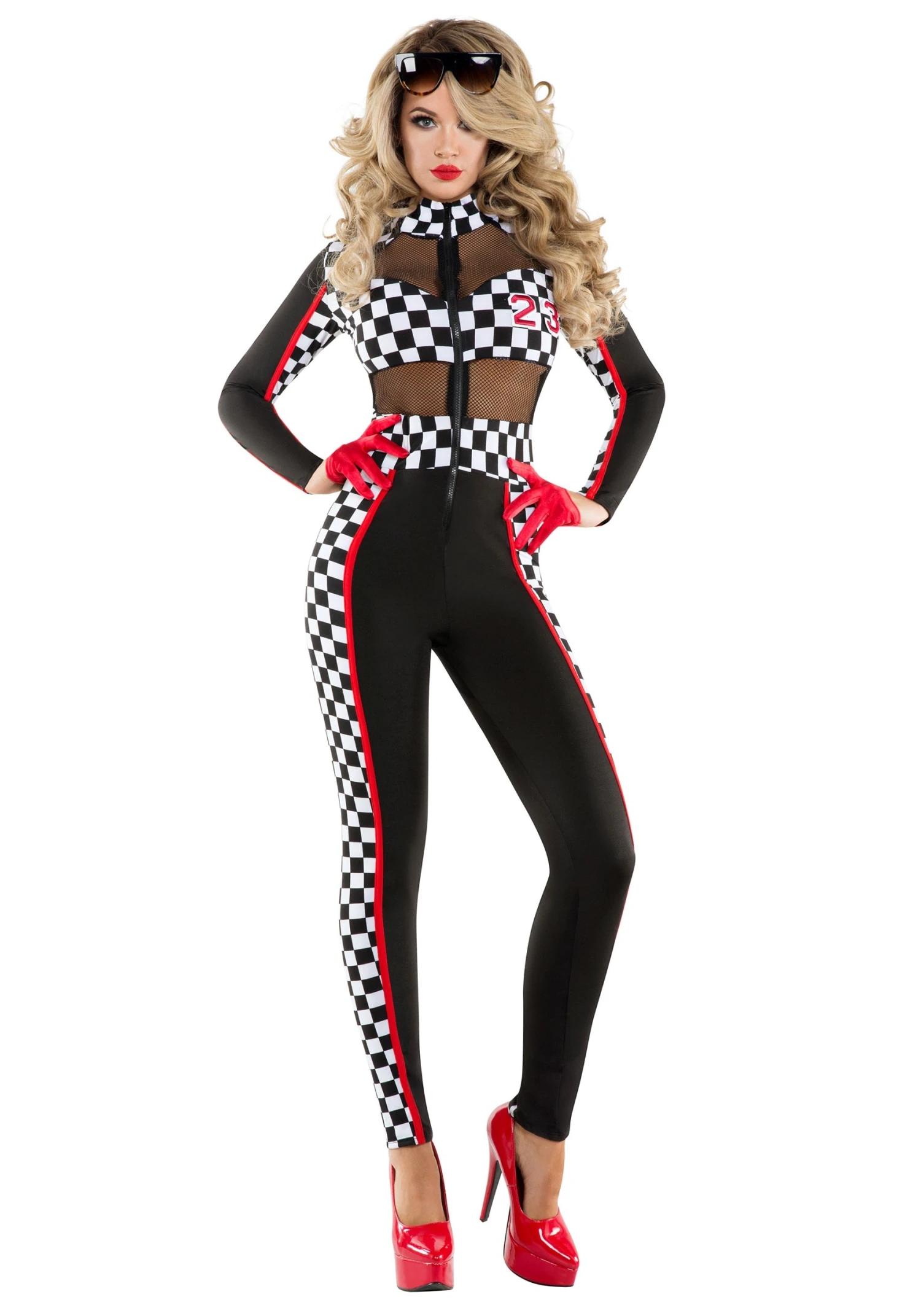 Women's Racy Racer Costume 3 Women's Racy Racer Costume