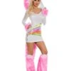 Ladies Rainbow Unicorn Costume 1 Ladies Rainbow Unicorn Costume -Halloween Costumes womens rainbow unicorn costume