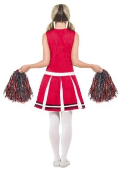 Smiffys Women's Red Cheerleader Costume 5 Smiffys Women's Red Cheerleader Costume -Halloween Costumes womens red cheerleader costume2