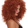 Dreamgirl Red Curly Wig For Women -Halloween Costumes womens red curly wig
