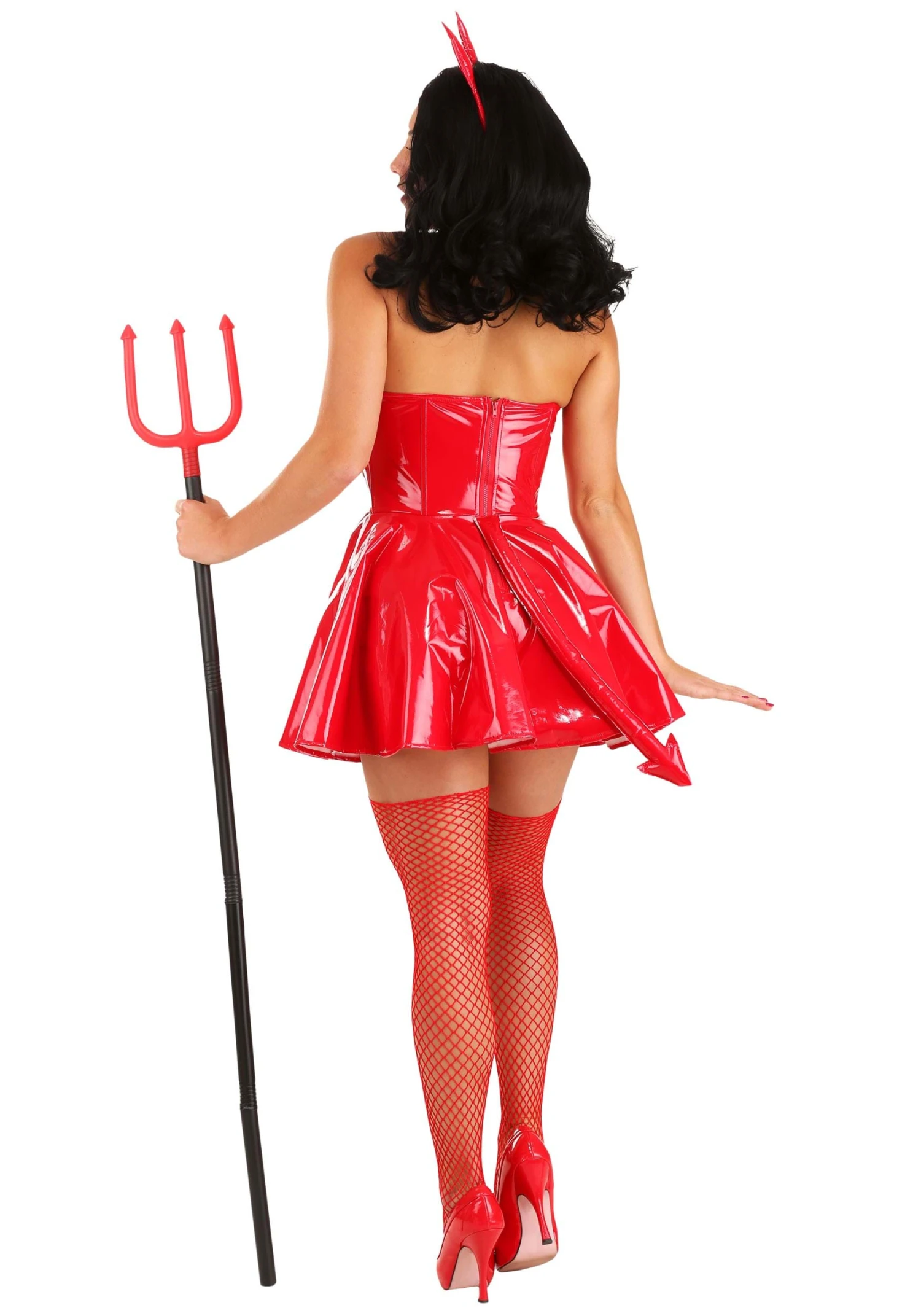 Womens Red Hot Devil Costume 4 Womens Red Hot Devil Costume - Image 2