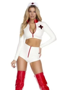 Forplay Rescue Me Nurse Costume For Women -Halloween Costumes womens rescue me nurse costume alt 1