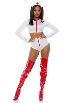 Forplay Rescue Me Nurse Costume For Women -Halloween Costumes womens rescue me nurse costume alt 3
