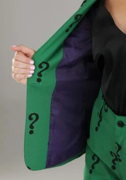 DC Comics Women's Riddler Blazer -Halloween Costumes womens riddler blazer alt 3