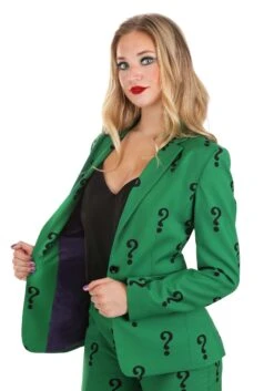 DC Comics Women's Riddler Blazer -Halloween Costumes womens riddler blazer alt 4