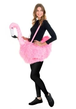 Ride On Flamingo Costume For Women