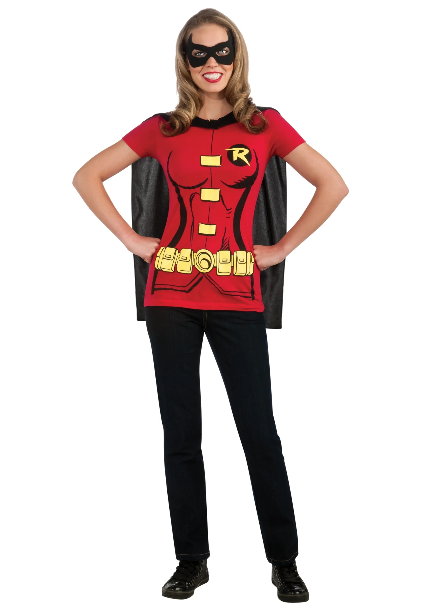 Womens Robin T-Shirt Costume 3 Womens Robin T-Shirt Costume