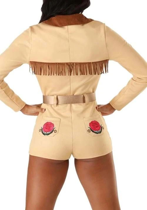 Rose Cowgirl Costume Romper For Women 8 Rose Cowgirl Costume Romper For Women - Image 6