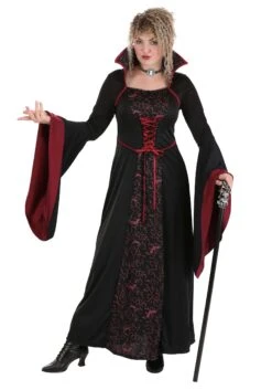 Royal Vampire Costume For Women -Halloween Costumes womens royal vampire costume alt 2