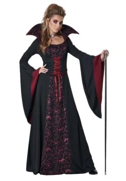 Royal Vampire Costume For Women -Halloween Costumes womens royal vampire costume alt 3