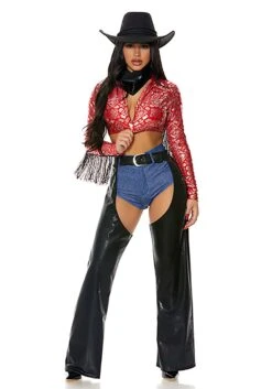 Forplay Sexy Saddle Up Cowgirl Women's Costume 9 Forplay Sexy Saddle Up Cowgirl Women's Costume -Halloween Costumes womens saddle up costume alt 2