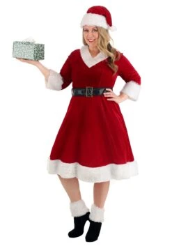 Santa Claus Sweetie Costume For Women 7 Santa Claus Sweetie Costume For Women -Halloween Costumes womens santa claus sweetie costume alt 1