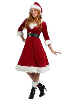 Santa Claus Sweetie Costume For Women 9 Santa Claus Sweetie Costume For Women -Halloween Costumes womens santa claus sweetie costume alt 3