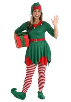 Women's Santa's Helper Costume 7 Women's Santa's Helper Costume -Halloween Costumes womens santas helper costume alt 1 1