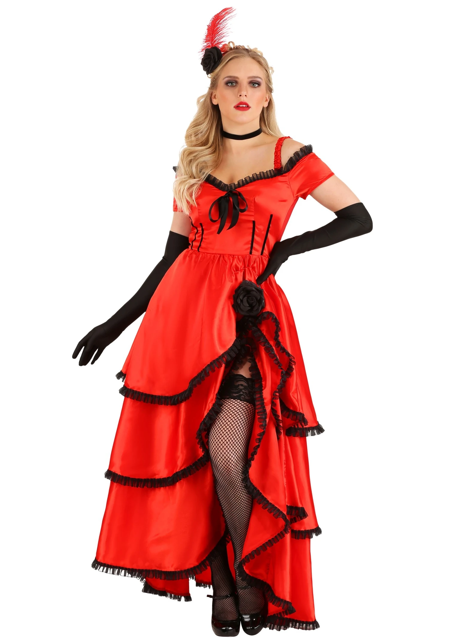 Sassy Showgirl Costume Dress For Women 4 Sassy Showgirl Costume Dress For Women - Image 2