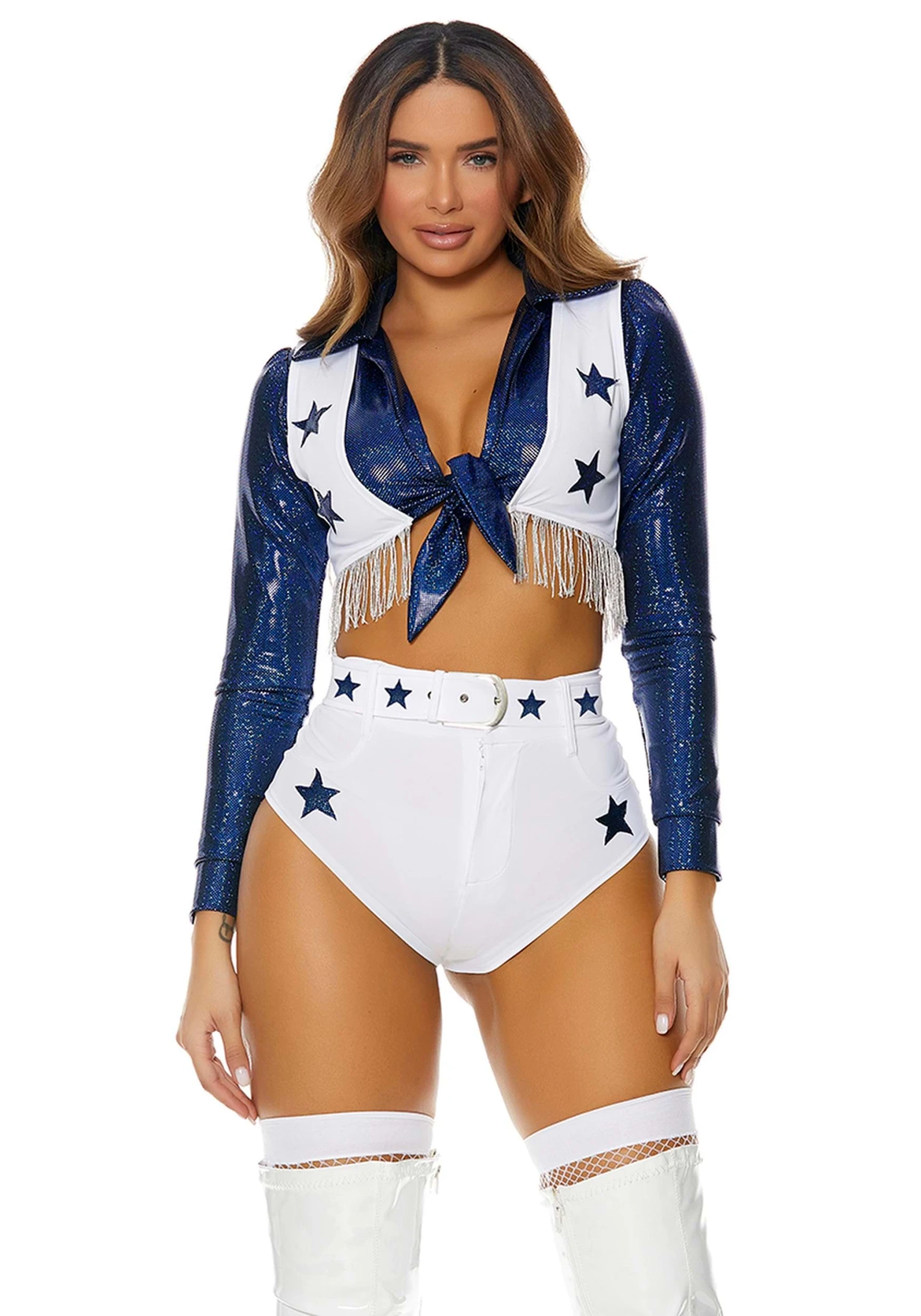 Forplay Women's Seeing Stars Cheerleader Costume 3 Forplay Women's Seeing Stars Cheerleader Costume