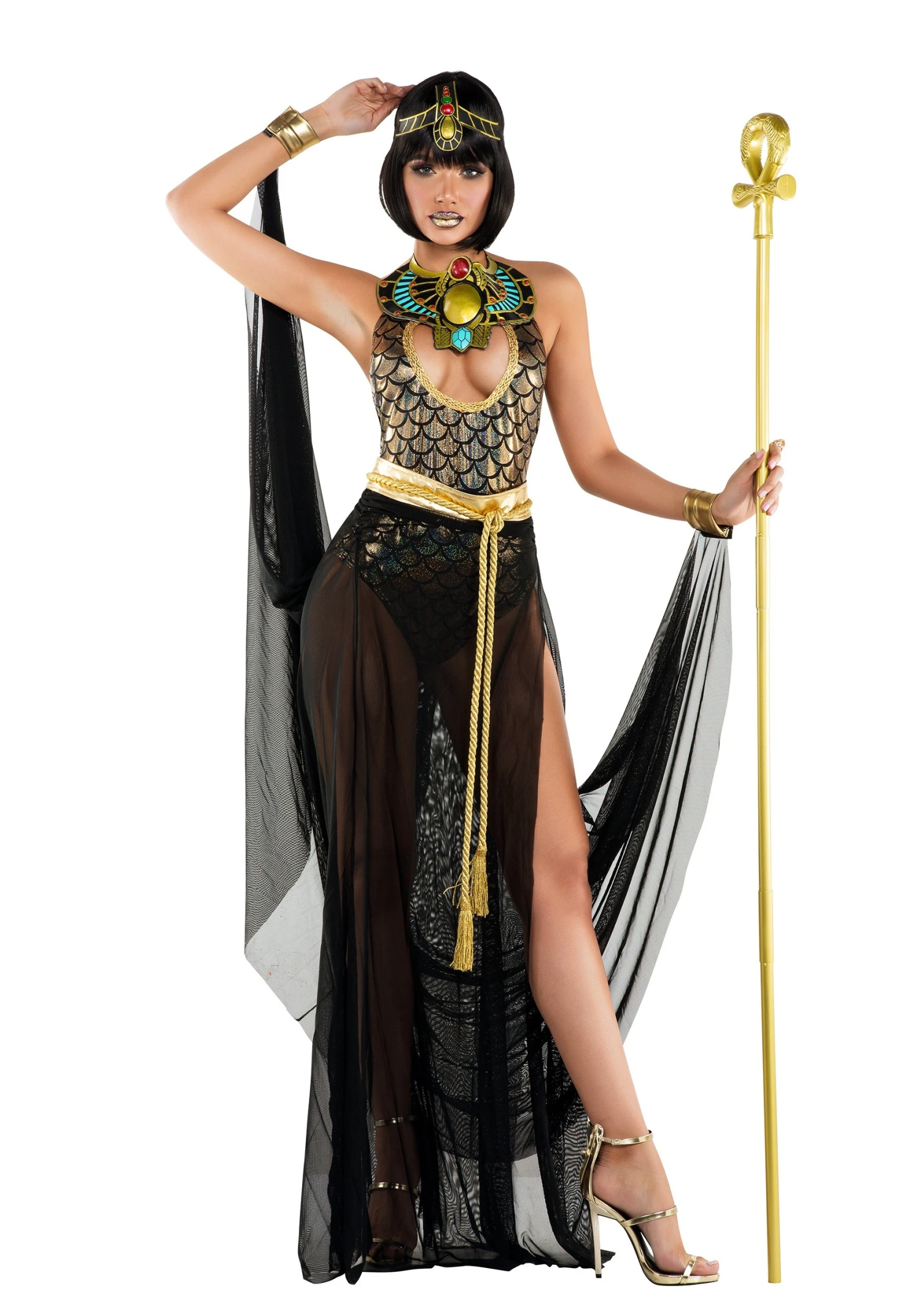 Women's Sexy Cleo Costume 3 Women's Sexy Cleo Costume