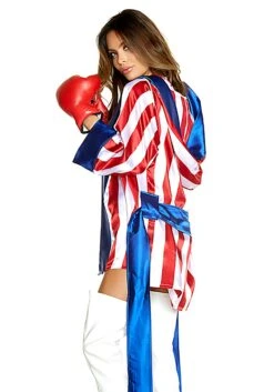 Forplay Women's Sexy Get 'Em Champ Boxer Costume 7 Forplay Women's Sexy Get 'Em Champ Boxer Costume -Halloween Costumes womens sexy get em champ boxer costume back