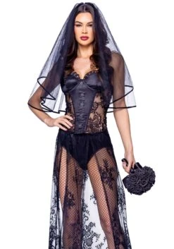 Roma Sexy Graveyard Gothic Widowed Bride Costume For Women -Halloween Costumes womens sexy graveyard gothic widowed bride costume 1