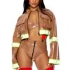 Forplay Sexy Patent Fire Fighter Captain Costume For Women 1 Forplay Sexy Patent Fire Fighter Captain Costume For Women -Halloween Costumes womens sexy patent fire fighter captain