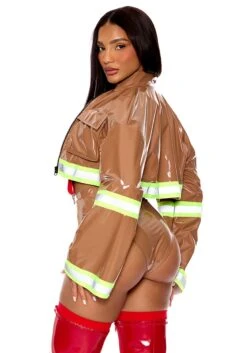 Forplay Sexy Patent Fire Fighter Captain Costume For Women 5 Forplay Sexy Patent Fire Fighter Captain Costume For Women -Halloween Costumes womens sexy patent fire fighter captain alt 1