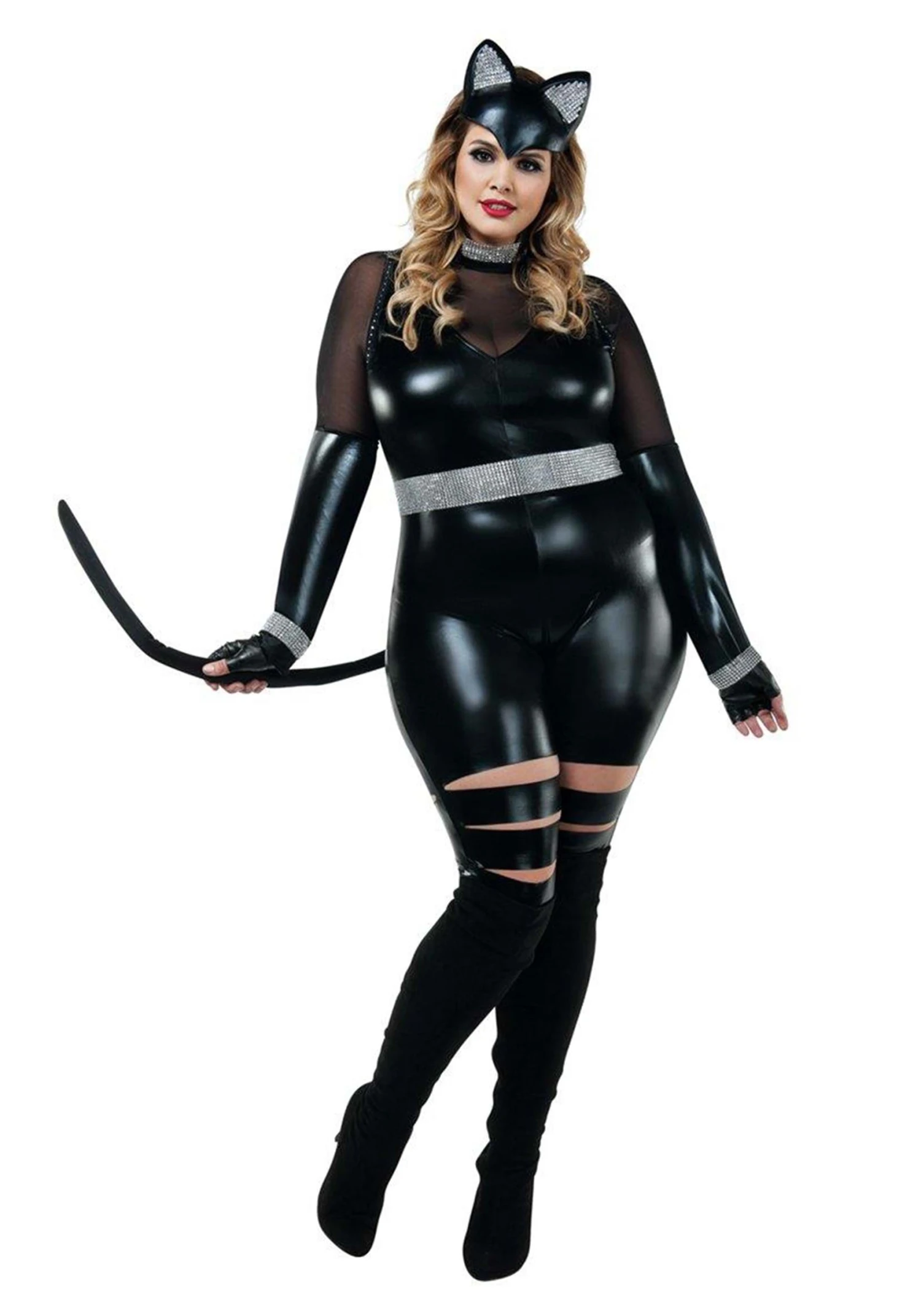 Plus Size Sexy Cat Burglar Costume For Women 3 Plus Size Sexy Cat Burglar Costume For Women