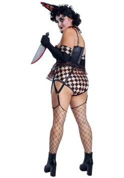 Plus Size Sexy Killer Clown Costume For Women 5 Plus Size Sexy Killer Clown Costume For Women -Halloween Costumes womens sexy plus size killer clown costume alt 1