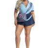 Plus Size Women's Postal Honey Costume 2 Plus Size Women's Postal Honey Costume -Halloween Costumes womens sexy plus size postal honey costume
