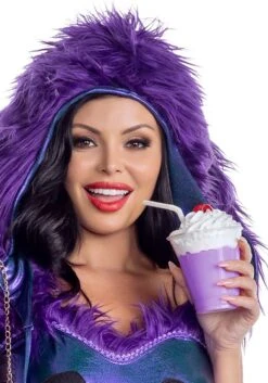 Sexy Purple Grim Milkshake Monster Costume For Women -Halloween Costumes womens sexy purple grim milkshake monster costume alt 2