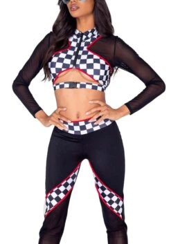 Roma Sexy Racecar Driver Women's Costume -Halloween Costumes womens sexy racecar driver costume 2