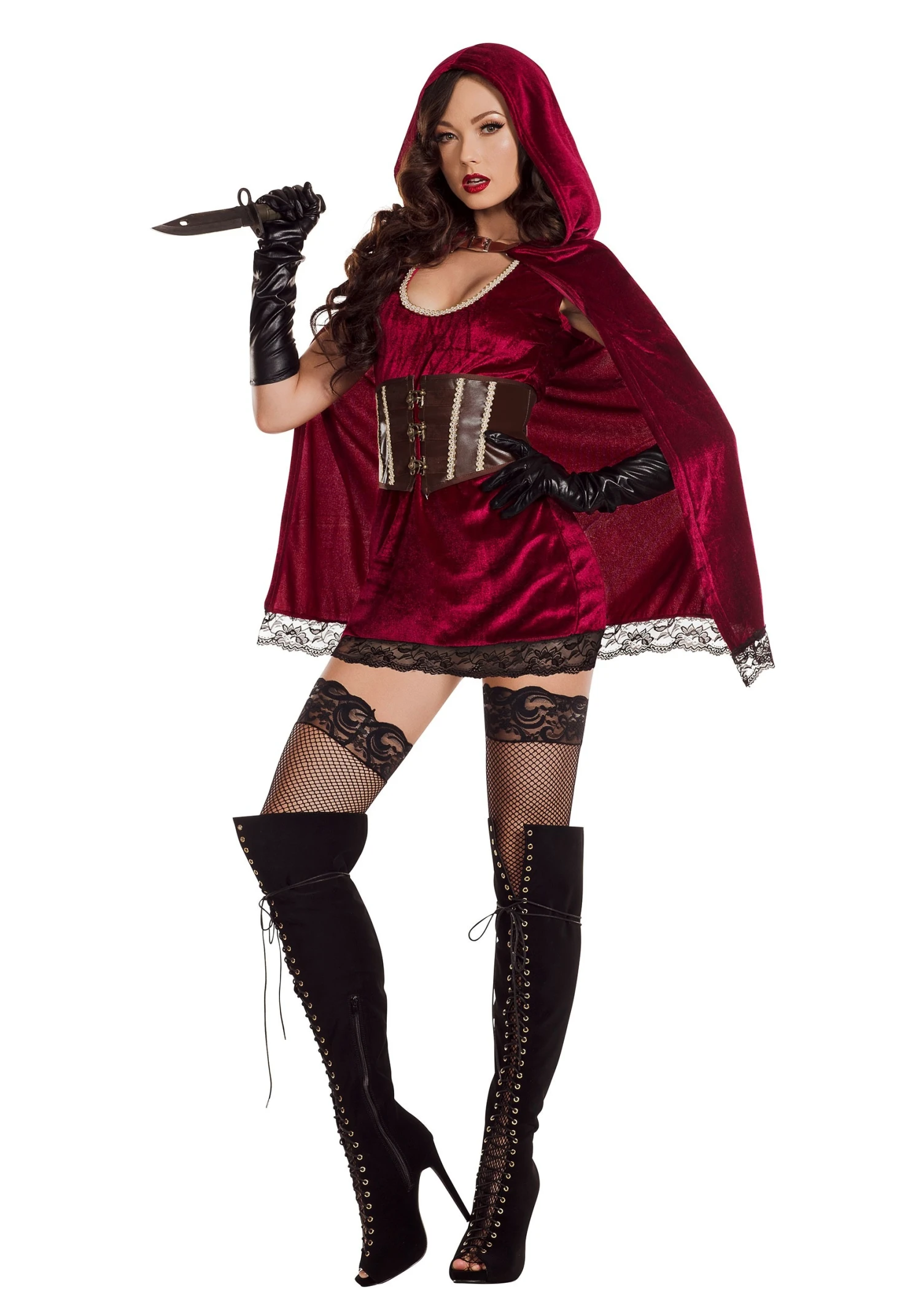 Women's Sexy Red Riding Hood Costume 3 Women's Sexy Red Riding Hood Costume