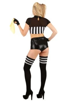 Sexy Two Piece Ref Costume For Women -Halloween Costumes womens sexy two piece ref costume alt 1