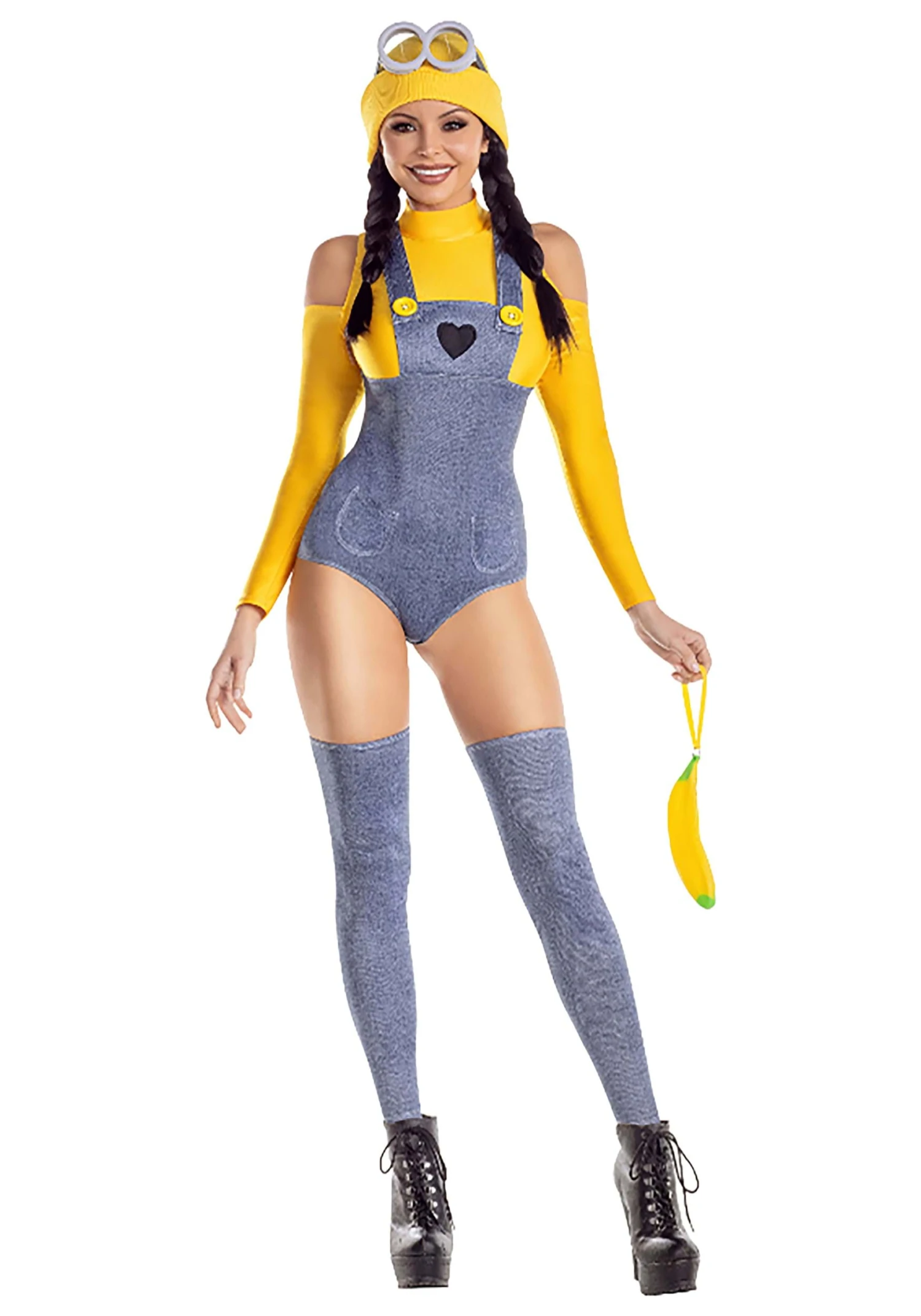 Sexy Yellow Henchmen Baddie Costume For Women 4 Sexy Yellow Henchmen Baddie Costume For Women - Image 2