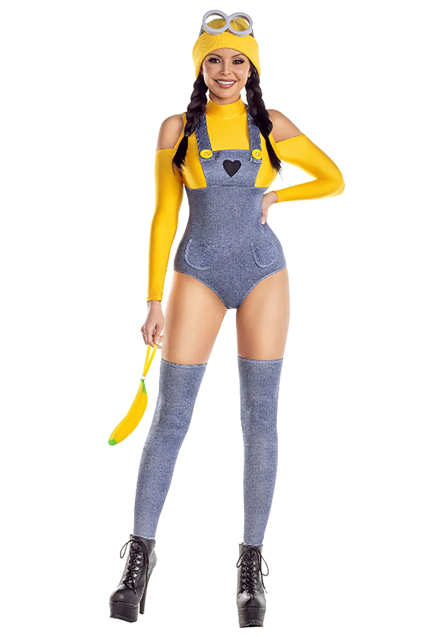 Sexy Yellow Henchmen Baddie Costume For Women 3 Sexy Yellow Henchmen Baddie Costume For Women