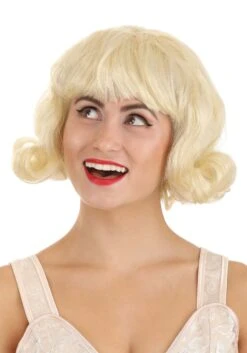 Short Blonde 50s Wig For Women