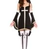 MUSIC LEGS Women's Sinfully Hot Nun Costume -Halloween Costumes womens sinfully hot nun costume