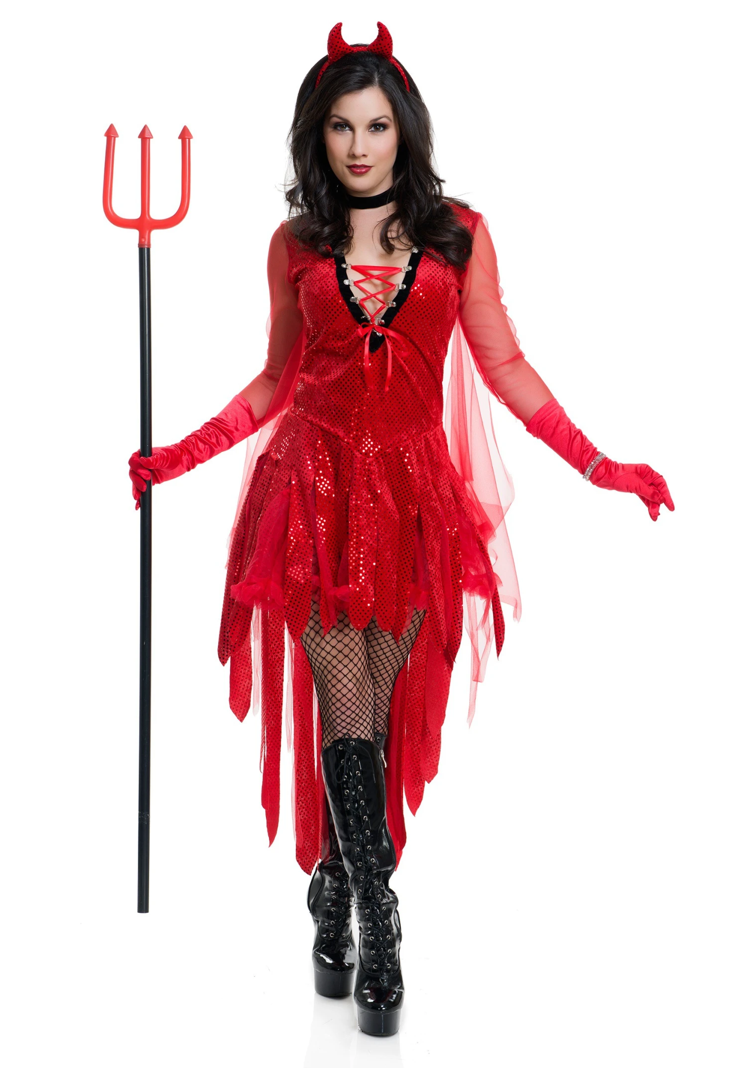 Women's Sizzling Devil Costume 3 Women's Sizzling Devil Costume